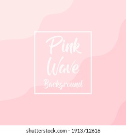pink wave background design vector