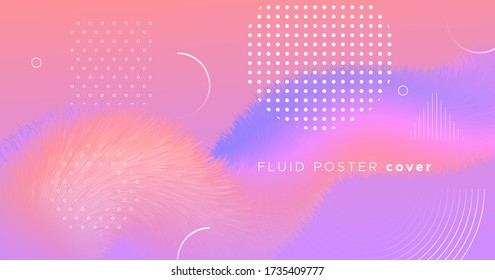 Pink Wave Fluid. Flow Abstract Background. Color Creative Banner. Modern Motion. Neon Wave Fluid. Dynamic 3d Pattern. Bright Movement. Graphic Concept. Vector Template. Purple Wave Fluid.