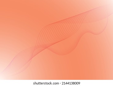 pink wave line abstract background