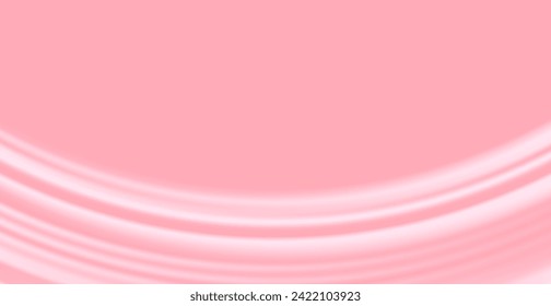Pink Wave Lines Pattern Abstract Background. Modern Banner. Valentine's Day Wallpaper. Frame. Vector Illustration
