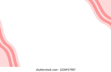 Pink wave on white background illustration image, pink background 