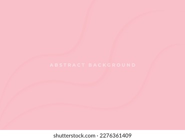 plantilla de fondo de papel de onda rosa