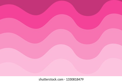 Pink wave vector background. illustration shades of pink gradient. Wallpaper for template,website,social media. banner summer.pattern design abstract colorful.