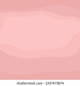 Pink waves, abstract background. Vector