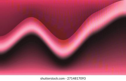 Fundo abstrato ondulado rosa com curvas de gradiente suave e fluxo de cores vibrantes.