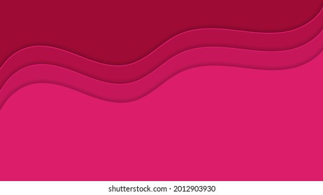 Fondo ondulado rosa en forma de capas.