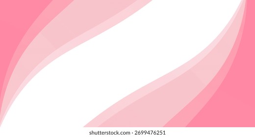 Fondo ondulado rosa con una sección superior blanca, concepto de Tecnología futurista