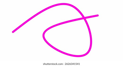 pink wavy curly line vector. wavy line scribble. Swoosh, swash underline stroke. Abstract pink wavy thin line. Scribble element. pink ink pen scribble