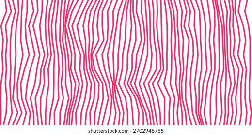 Padrão de linha ondulada rosa, textura óptica abstrata para moda beleza e design moderno