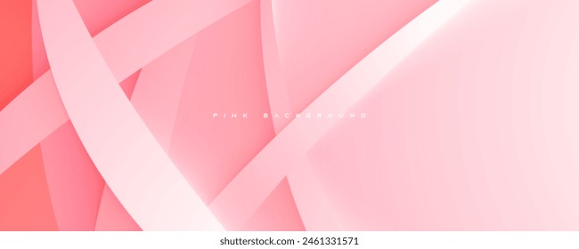 Rosa gewellte Form Dimension Hintergrund dekorative Design-Vektorgrafik