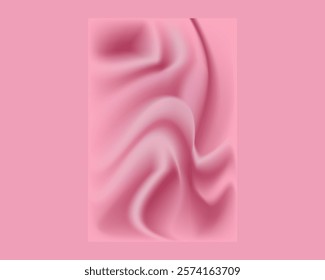 Pink Wavy Smooth liquid mobile wallpaper background Gradient mesh. Modern template for posters, ad banners, brochures, flyers, covers, design