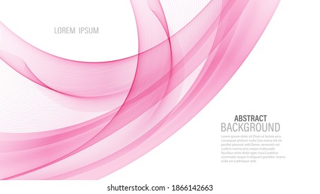 
Pink wavy transparent wave background Abstract vector background