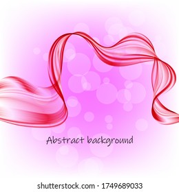 
Pink wavy wave design on an abstract background.