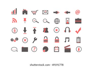 Pink Web Icons