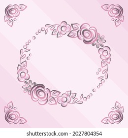 pink wedding card background gradient greeting vector rose illustration invitation pattern