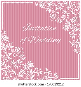 Pink Wedding invitation