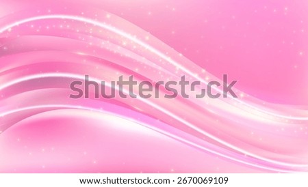 Pink whimsical Flow bg. Delicate pastel liquid wave background. Fluid smooth motion. Dynamic cute elegant fragrance. Vector illustration, EPS 10.