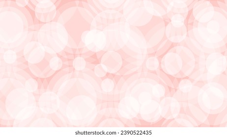 Pink and white abstract background with bokeh