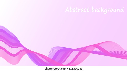 pink and white abstract background with purple and pink waves
