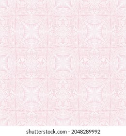 Patrón abstracto rosa y blanco. Bordes ondulados. Sin inconveniente.
