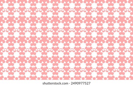 Pink white abstract repeat pattern, pink flower abstract, Seamless pattern - grunge brush strokes in pastel pink tones. Abstract vector illustration. Suitable for wrapping paper, various textiles,