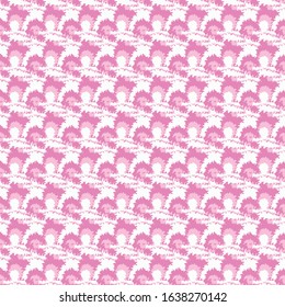 pink and white abstract seamless vector pattern