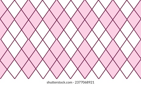Patrón geométrico transparente rosa y blanco	