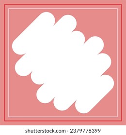 Pink and white background color with stripe line shape. Suitable for social media post and web internet ads. Brush shape