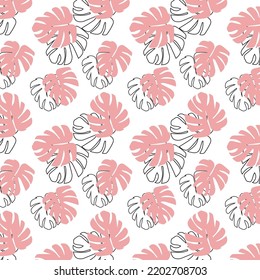 Pink and white background pattern