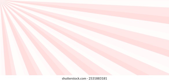 Pink and white background with rays