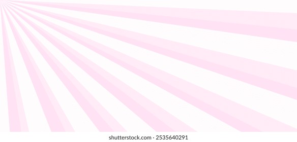 Pink and white background with rays