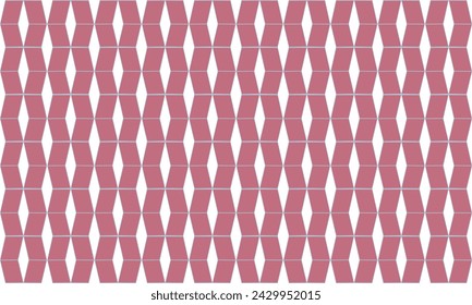 pink white background, seamless geometric pattern with red pink diamond pattern repeat and seamless replete image design for fabric printing or vintage theme wallpaper 80's year, vertical stripes