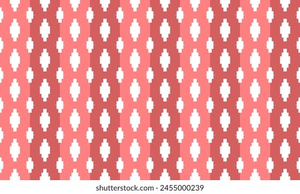 pink white background, seamless geometric pattern with red pink diamond pattern repeat and seamless replete image design for fabric printing or vintage theme wallpaper 80's year, vertical stripes