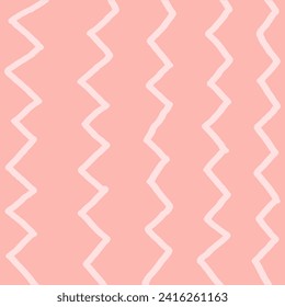 pink, white background with zig zag texture effect, weave plaid style fine broken lines. Irregular check repeat pattern. Square diagonal shape, grunge noise texture, distortion. Use for overlay, brush