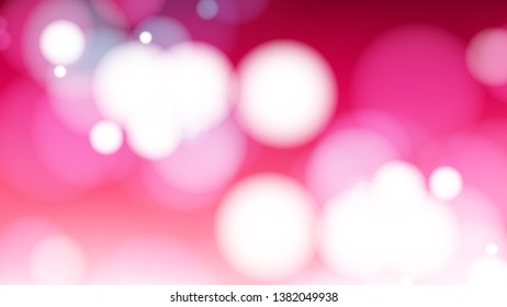 Pink and White Blur Lights Background Design
