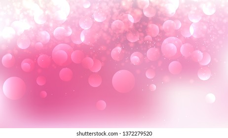 Pink And White Blurred Bokeh Background