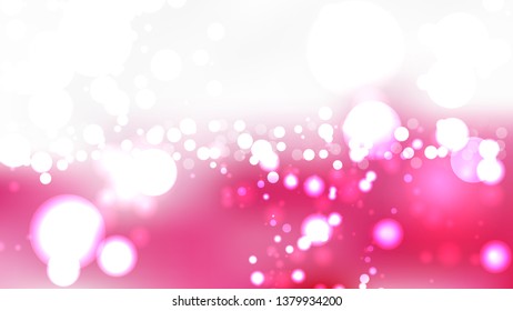 Pink and White Blurry Lights Background Image
