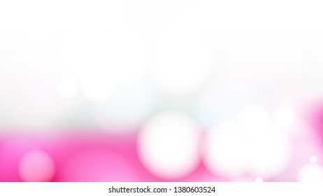 Pink and White Bokeh Background Illustrator