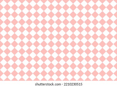 Color de fondo de diamante de color rosa y blanco, bajo control, sin fisuras. Ilustración del vector