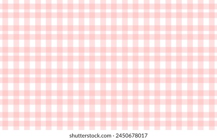 Pink and white checkered pattern, pink plaid texture, light pink scot grid pattern, repeat seamless style, replete image design for fabric printing