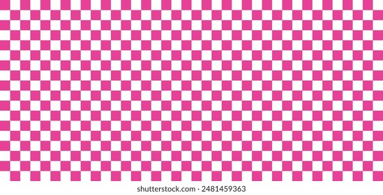 Pink white checkered seamless background. Pink white graphic resource checkered pattern