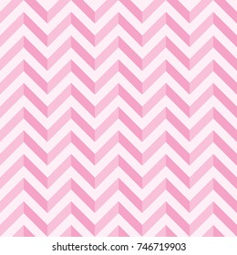 Pink and white chevron background. Two tone background, Vector 