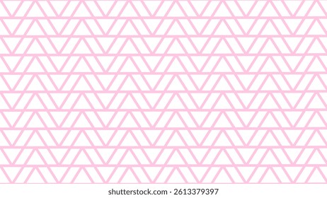 Pink and white chevron pattern background. Abstract lines and waves background.