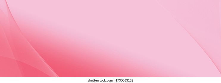 Pink and white color gradient, empty blank vector background, header banner template,  thin wavy lines, technology modern concept