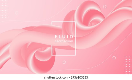 Pink  white Colour abstract geometric background.Trend gradient. Fluid shapes composition. Eps10 vector.