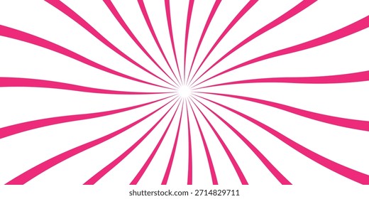 Pink white cream candy vector swirl. Candy color 3d sunburst background for summer poster, banner, christmas greeting or invitation card. Sweet rotating. Vector illustration