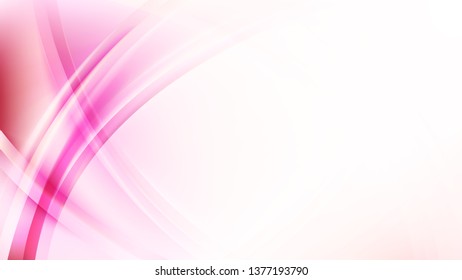 Pink and White Curve Background Vector