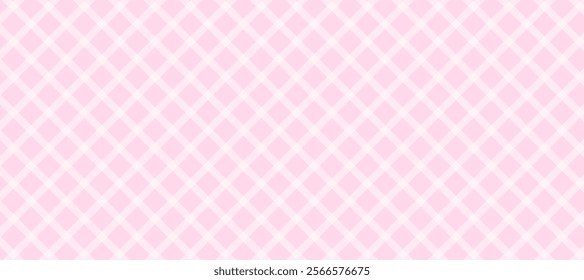 Pink and white diagonal checkered background	