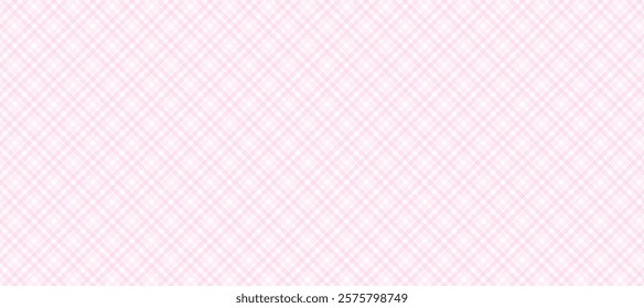 Pink and white diagonal fabric texture background