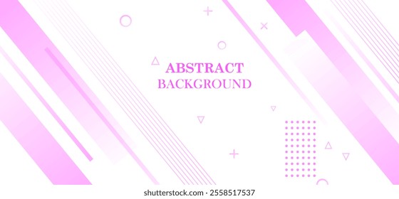 Pink and white element colour diagonal shapes lines with pink design vector illustration eps10. Perfect for modern projects basktop wallpaper banner pattern poster texture .